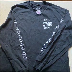 anti social social club long sleeve upside down
